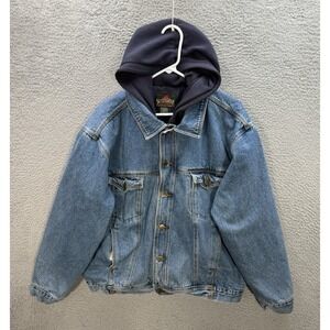 Vintage Greatland Apparel Jacket Adult XL Blue Denim Workwear Chore Grunge 90s